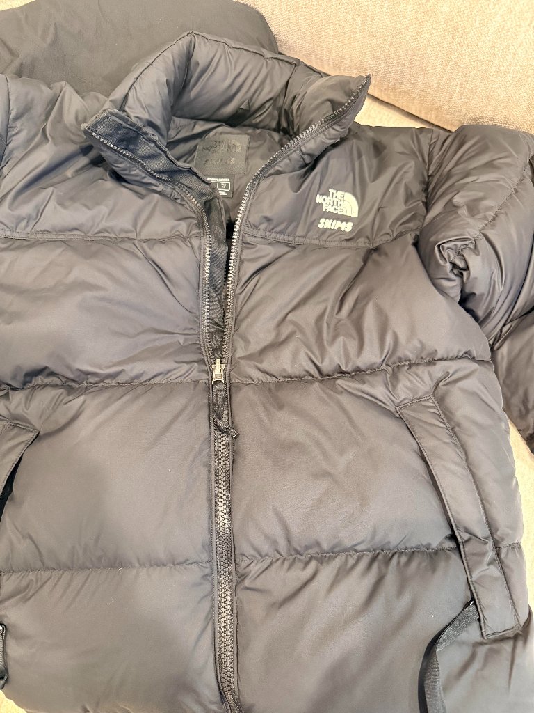 The North Face X Skims Black Nuptse Puffer Jacket Limited Edition Nwt